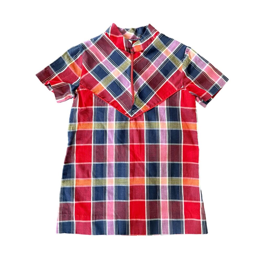 Vintage Youngland Toddler Children Plaid Dress